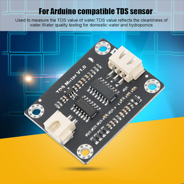 Analog TDS-sensor med 2 sonder för kvalitetsövervakning av hushållsvatten och hydroponik