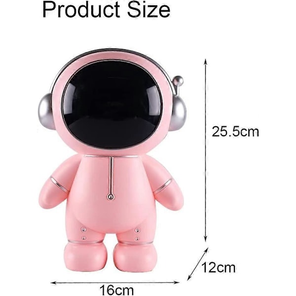Astronaut Spargris Myntbank Rymdman Spargris Astronaut Figurin Dekor Skrivbords Skulptur Staty