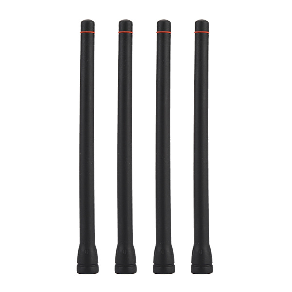 4 st bärbar VHF gummihandhållen tvåvägsradio Walkie Talkie radioantenn för ICOM