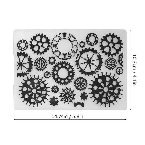 DIY-kortlaging Scrapbooking Paper Craft Tool - Sett med 4 plastpregemapper