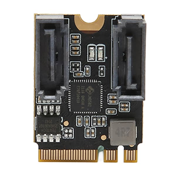M.2 til 2-ports SATA3.0 6Gbps JMB582 Chip M.2 til 2-ports SATA3.0 udvidelseskort til computer til Windows