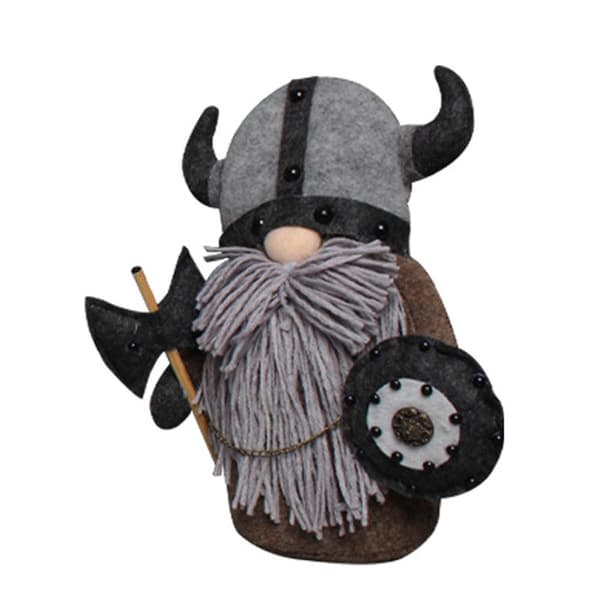Ansiktslös Tomte Plyschdocka Riddare Dvärg Viking Gladiator Figur Bordsdekoration