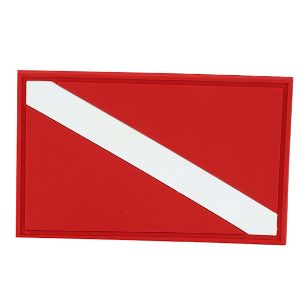 Utomhus PVC Scuba Diving Flagga Patch Dykare Down Backpack Badge Ersättningstillbehör