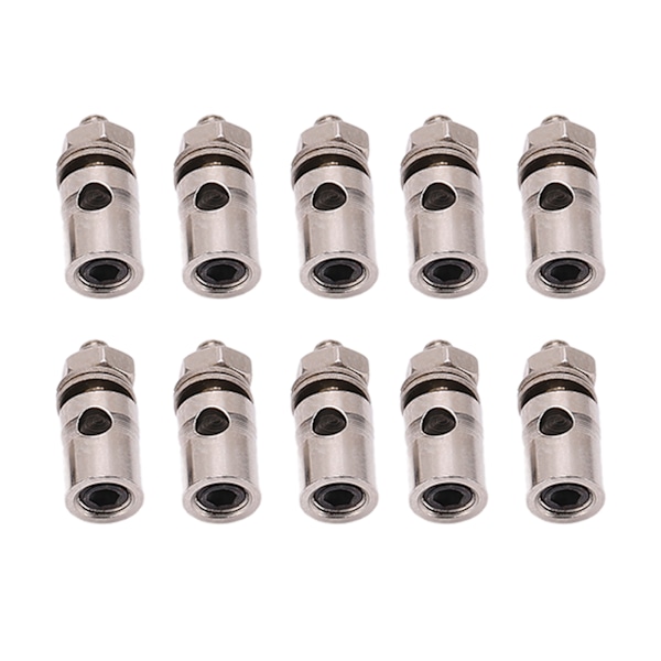 10 st 2,1 mm RC-plan Pushrod Connector Länkage Metall snabbjusteringsstopp för KT fastvingade flygplan