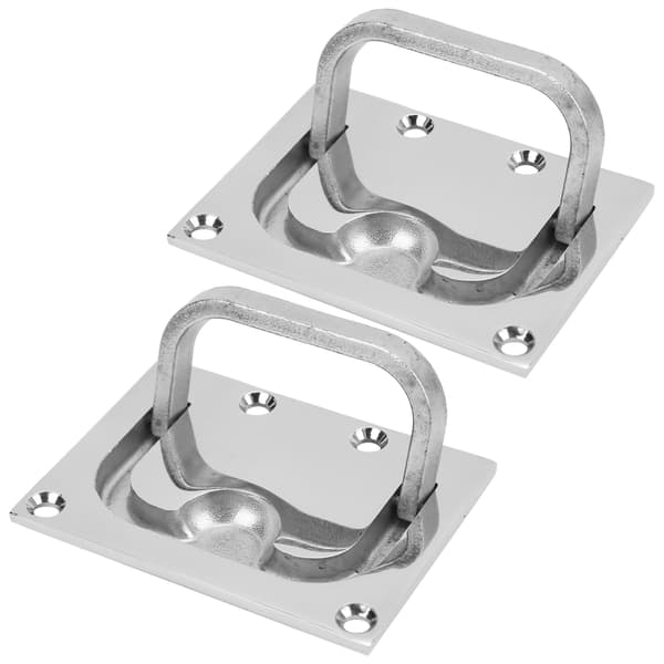 2 stk. rustfrit stål båd luge håndtag dæksel håndtag marine hardware skab ring