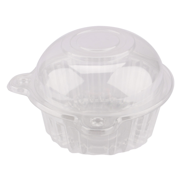 100 stk Plast Cupcake Case Muffin Pods Dome Cups Kageæsker Gavebeholder