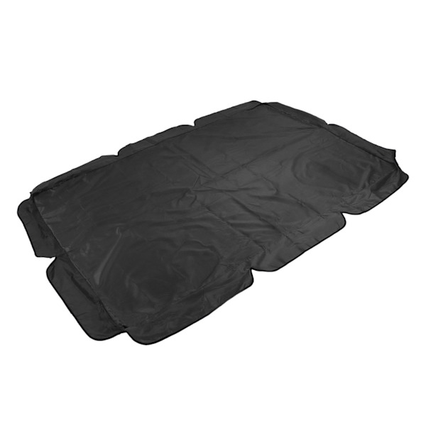 Swing Canopy 600D Silverbelagd Oxfordtyg Vattentät Swing Top Cover för Utomhus Svart