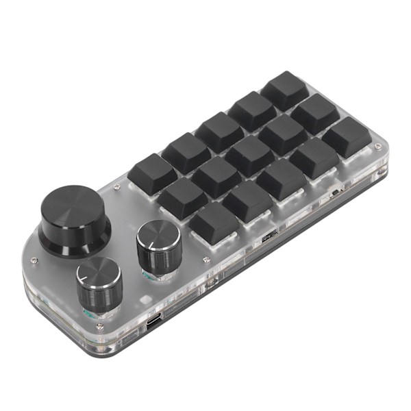 15 tangenter 3 knappar programmerbar knappsats trådbunden USB trådlös Bluetooth blå switch mini makro mekaniskt spelande tangentbord