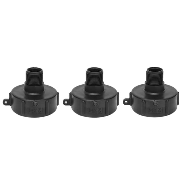 3 stk. IBC-tankforbindelse G3/4 gevind ABS-plastik afløbsadapter udskiftningsventilfitting S60-2in NPS