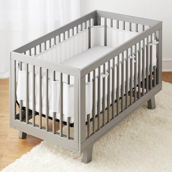 2 st Baby Crib Bumper Set Andas Mesh Crib Liner Anti Collision Bed Bumpers