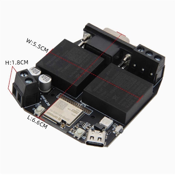 T-RSS3 ESP32-S3 -kehityskortti RS232 RS485 5V -moduuli sisäänrakennettuna