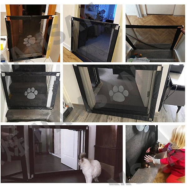 Bärbar låsbar hundsäkerhetsbox för att hålla husdjur borta från vissa områden, enkel installation, 31,5 x 39,3