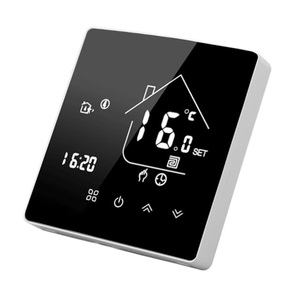 Smart Termostat LCD Touchskærm Termostat Programmerbar Temperaturregulator til Kedel 95‑240V Skjult Installation
