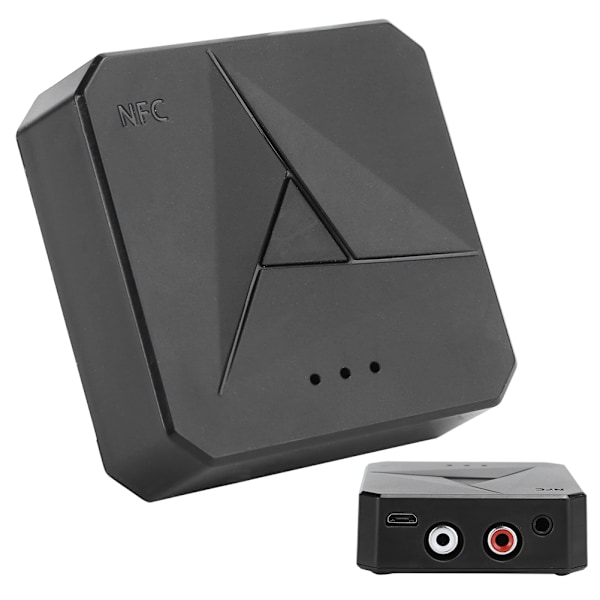 Bluetooth 5.0 modtager-sender 2 i 1 bil 3.5AUX telefon trådløs adapter til NFC