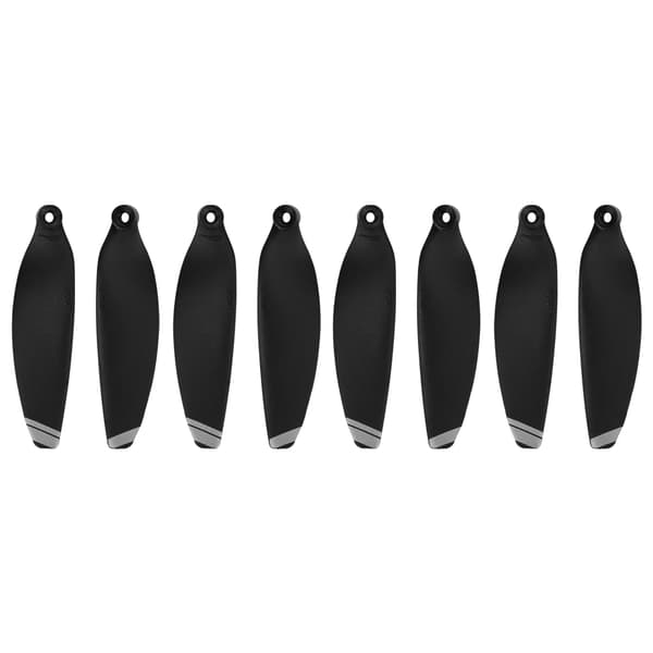 4st Propellerskydd 2 par 4726F Svarta Propellrar Passar till MAVIC MINI Drönare (Silverkant)
