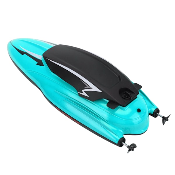 Fjernbetjening Båd RC Skib Vandtæt Høj Hastighed Speedbåd Model Legetøj til Over 8 År Gammel Blå 2Pcs Batteri