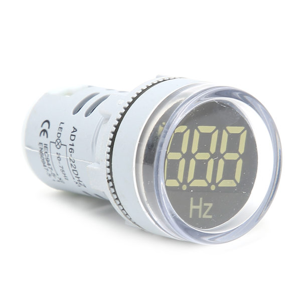 AD16‑22DHZ Frekvensmeter 20~75Hz Frekvensindikator Ljuspanelmätare MonitorVit