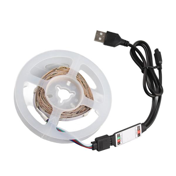 USB 5V LED-stripebelysning RGB 5050 fargeskiftende lysstrimler med Bluetooth-appkontroll for hjemmeromsfestdekorasjon 2m / 6,6ft