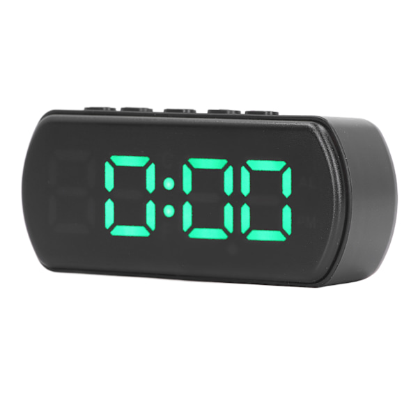 Digitale vækkeure Snooze temperatur 12 24 timer Lille elektronisk skrivebordsur med LED-skærm til køkken Kontor Soveværelse Grøn