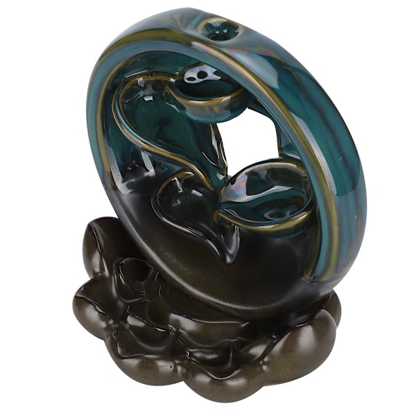 Tilbagevendende røgelsesbrænder Lotus Base Keramisk holder Aromaterapi Ornament Hjemmeindretning