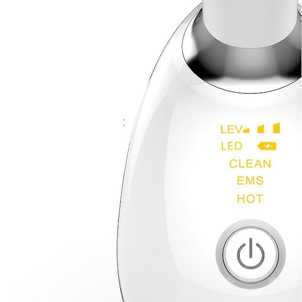 Bærbar Micro-Glow Håndsæt til Hals- og Ansigtsstramning, Rynkefjernelse - Sort