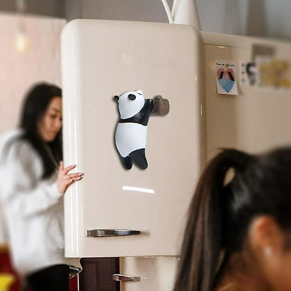 Panda Resin Kjøleskapsmagneter Søte Kontor Memo Dekorasjoner