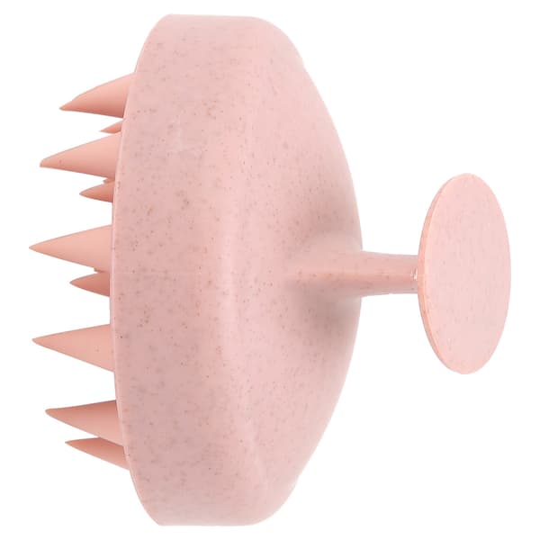Silikon hårbottenmassageborste Hem Bärbar Hårtvätt Schampoborste Hårbottenexfoliator Rosa