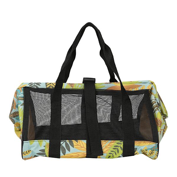 Havearbejdsredskab Opbevaringspose Mesh Opbevaring Håndtaske til Havearbejdsredskaber Legetøj 30x20x20cm Gule Blade