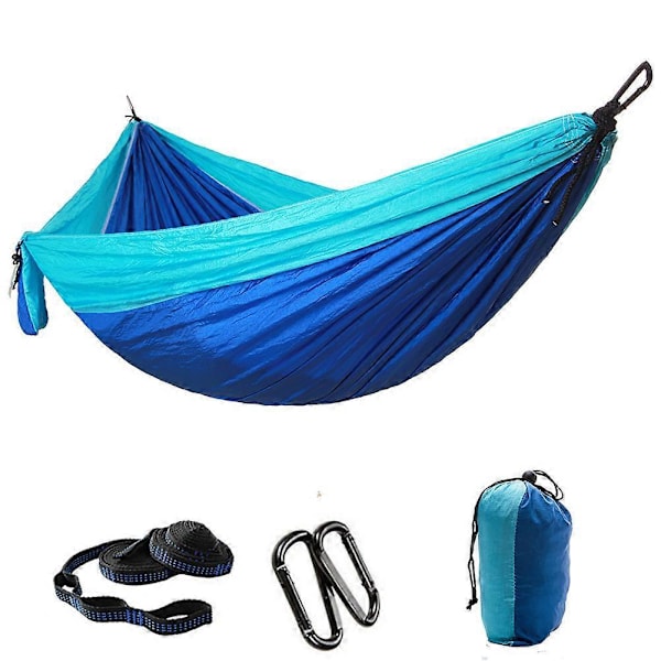 Utomhus Hängmatta för Camping - Ultralätt, Lättviktig Bärbar Nylon Andningsbar Hållbar Hängmatta med Trädremmar för Inomhus Balkong, Utomhus Camping, Vandring