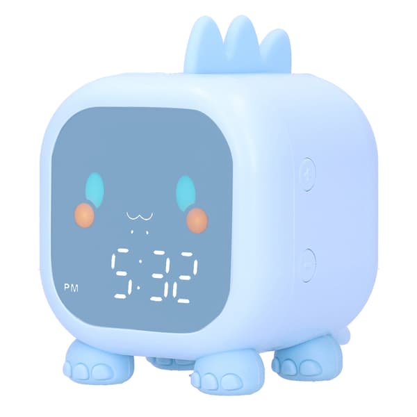 LED väckarklocka Mini bärbar röststyrning temperaturdisplay USB-laddning 60 minuters timer