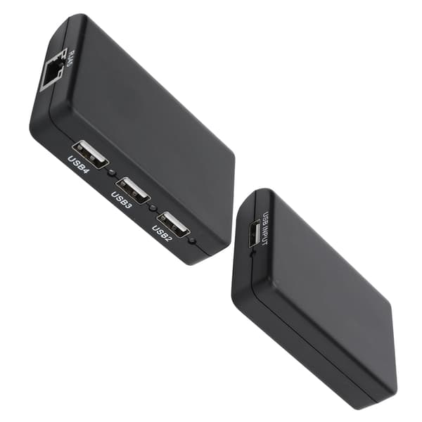 Netværksforlænger til RJ45 T568b 480mbps Hub Adapter USB2.0 Splitterboks 100-240V 100MEU Stik
