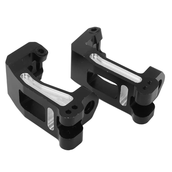2 stk. RC Forreste Caster Blok C Nav Aluminiumlegering 1/8 til Traxxas Sledge Cart 95076‑4 Sort