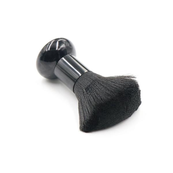Barberkost Neck Duster - Myke Nylonbørste, 3 stk Svart