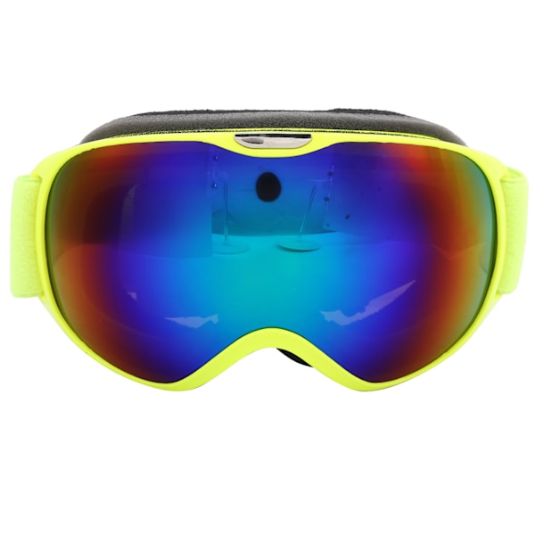 Ski Goggles AntiFog Windproof Double Layer PC Lens Climbing Snow Sports Glasses for Children(Yellow )