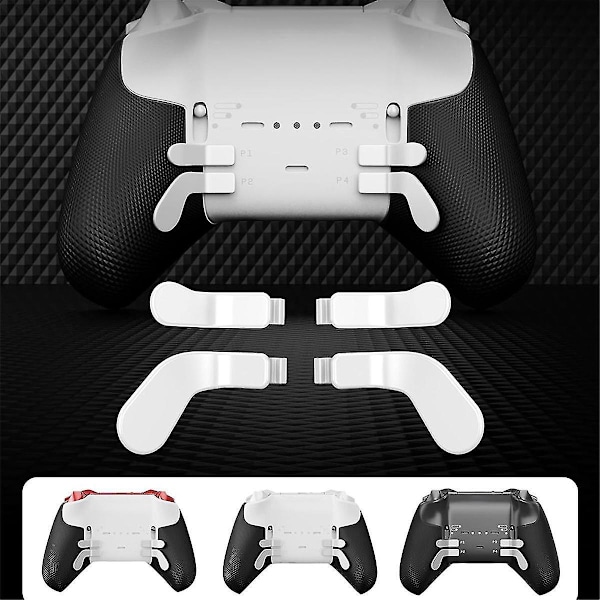 Metall Thumbsticks Joystick-kåpa kompatibel med Elite Series 2-handkontroll 6 utbytbara spakar 4 paddlar och D-Pads-tillbehör (A)-B8