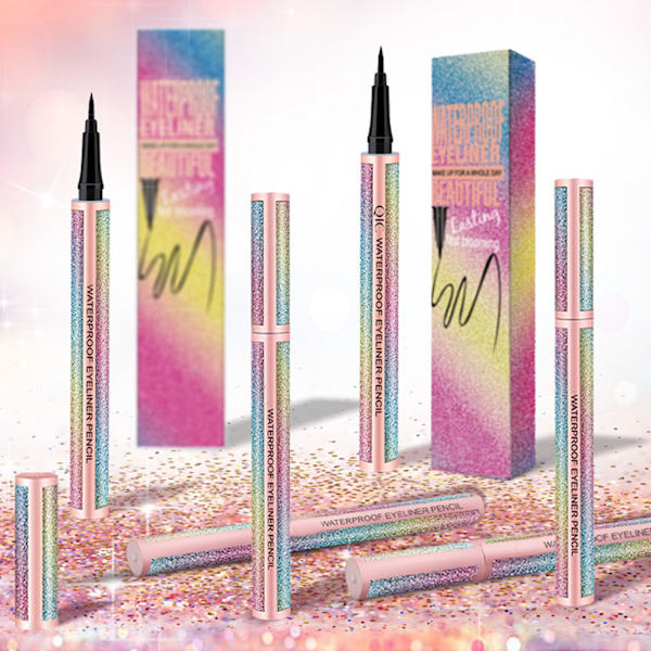Flytande eyeliner Vattentät Eyeliner Långvarig Super Slim Makeup Eyeliner Pen