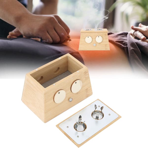 2 huller bambus Moxa Moxibustion Box Moxa Roller Stick Holder Moxibustion Tool