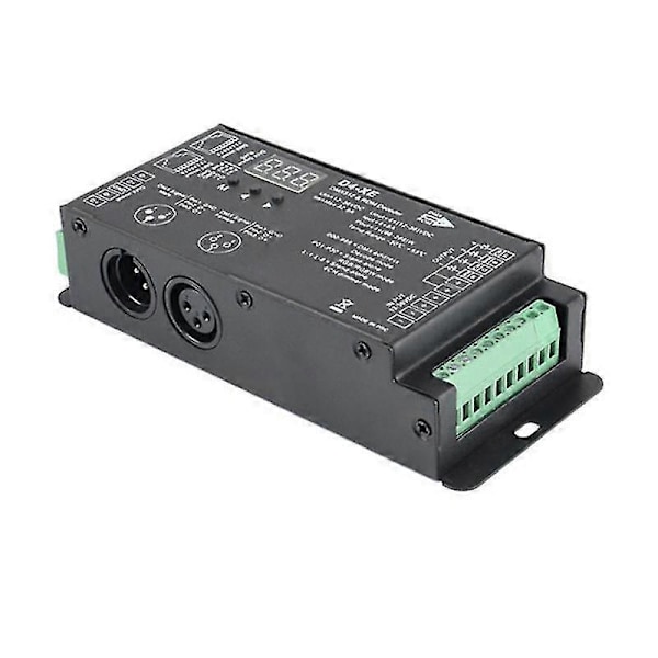4CH D4-XE DMX Decoder Controller PWM Flimmerfri Dimning 12V-36V Digital Display 2000Hz 500HZ kompatibel med RGB LED-lampor