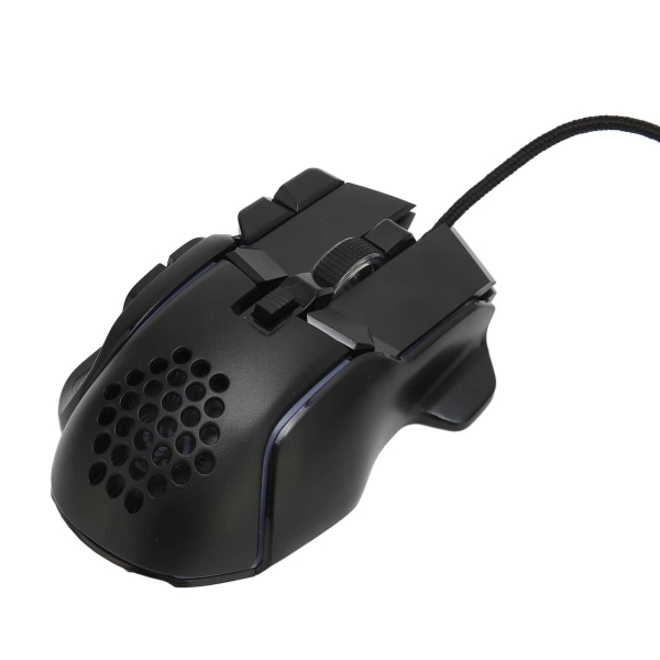 RGB Gaming Mouse 12800 DPI Gaming Mouse Optisk kabelansluten med 10 programmerbara knappar 13 Bakgrundsbelysningslägen Mekanisk mus
