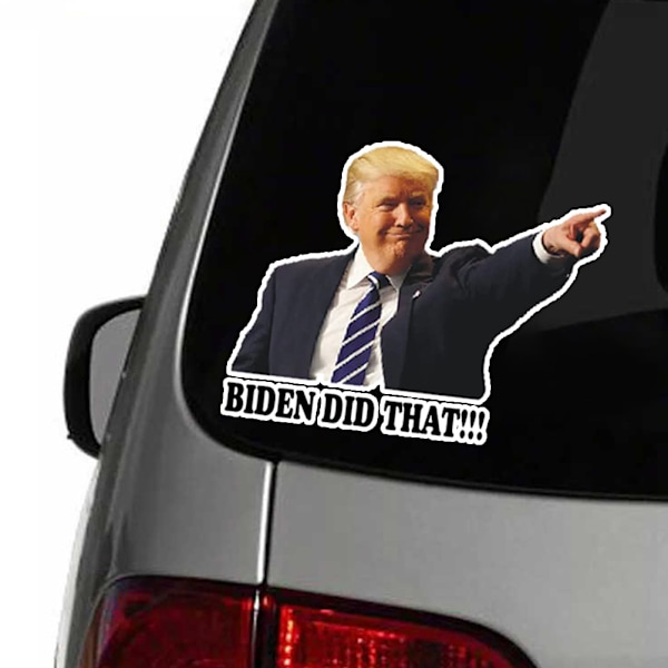100 stk. Biden Did That klistermærker Joe Biden I Did That vandtætte klistermærker til bilrude, kop, hjelm, bærbar computer, bagage, væg