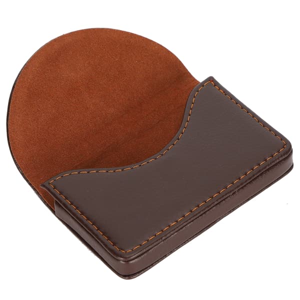 Visitkortetui PU Læderholder Organizer Gaver til Rejser Forretning Kaffe 033#
