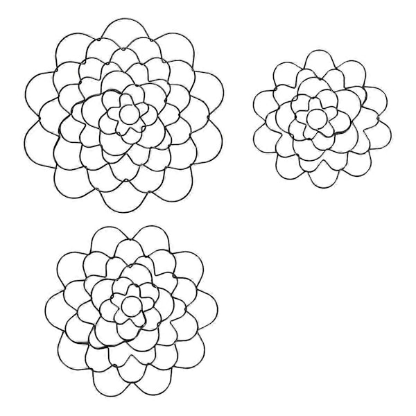 3-pack Blomstergrodor Tråd Blomsterarrangemangsverktyg Blomsterlock Arrangör