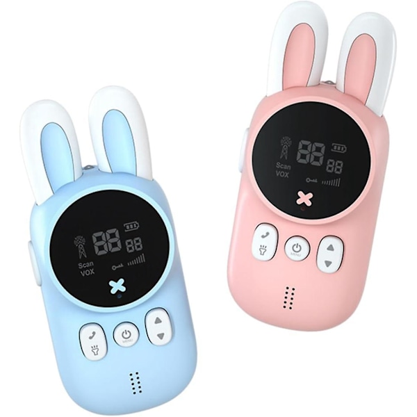Kanin Walkie-talkie Set för Barn - Mini Leksak för Utomhuslek, Camping och Äventyr