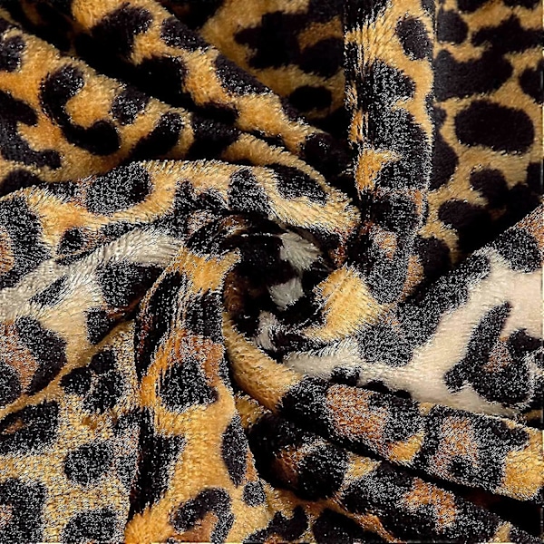 Flanellpledd supermykt sofapledd Gulvpledd, egnet for sofahjørne og stue - Leopard 150*200cm