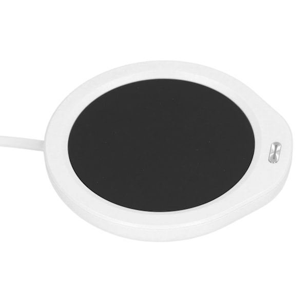 18W Kopvarmer 55℃ Konstant Temperatur Energibesparende Genopladelig Kopvarmer Tevarmer til Kontor EU Stik 220V Hvid