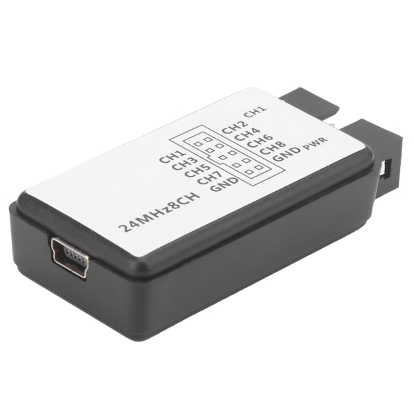 USB-logikanalysator 8-kanals minienhet med kabel för ARM FPGA 24 MHz ‑0,5 V‑5,25 V