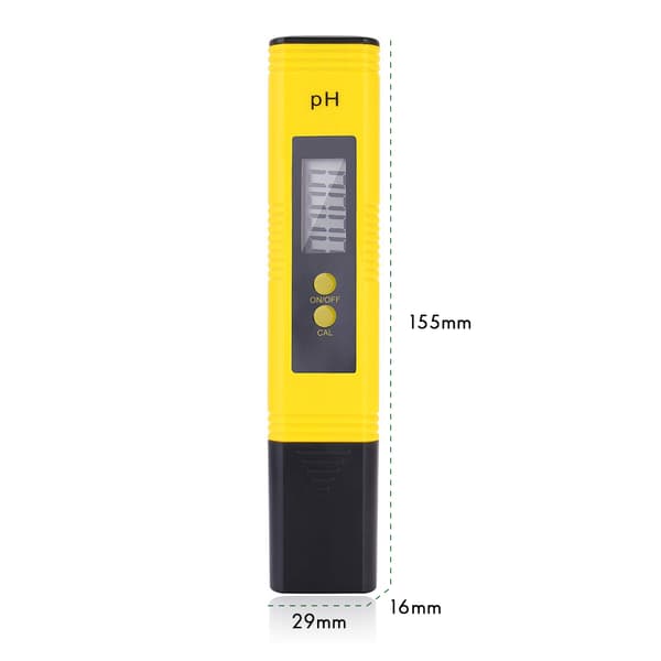PH-værditester Bærbar vandkvalitetstester med LCD-display til pools, hydroponik, akvarier, laboratorier