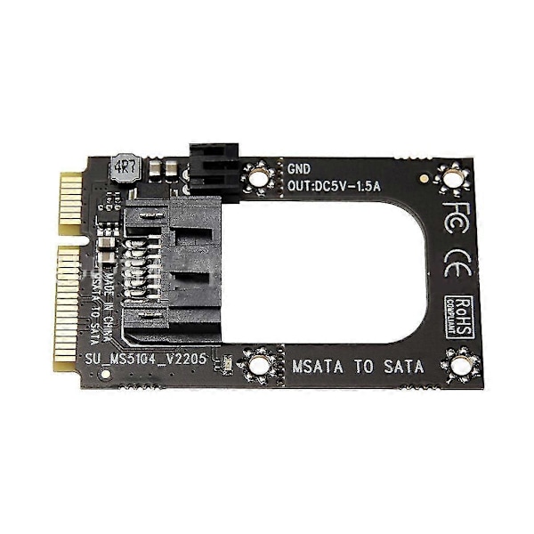 Mini Sata - 7-nastainen Sata-jatkoadapteri, täyskorkea puolikas koko 2,5\" 3,5\" kiintolevylle