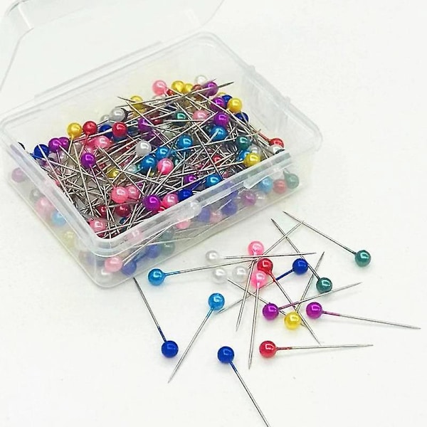 Pearl Head Sewing Pins - 200pcs, 38mm - Dressmaking, Jewelry, Flower Decoration