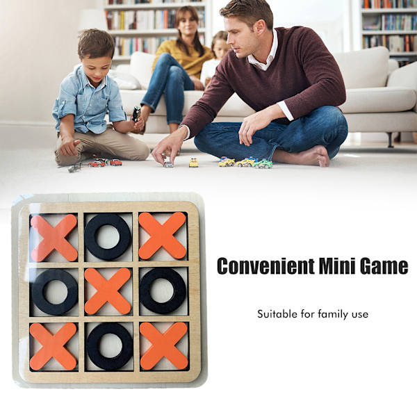 Wooden Xo Board Game Toy: Enhancing Children's Puzzle-løsning færdigheder